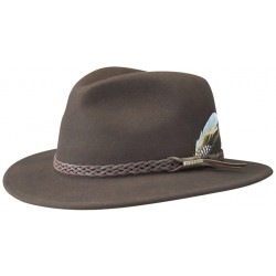 chapeau Stetson en feutre marron