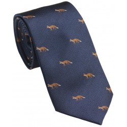 Cravate bleu marine à...