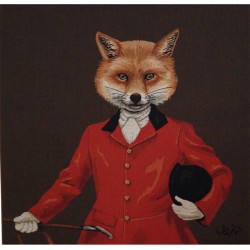 Coussin renard en veneur...