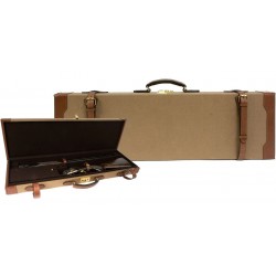 Mallette à fusil de chasse en tissu et cuir de Country sellerie