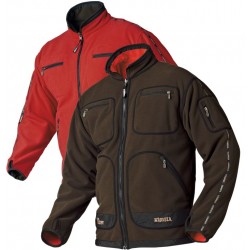 Polaire réversible marron rouge Kamko Härkila