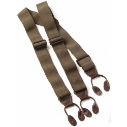 Bretelles vertes à boutons Laksen