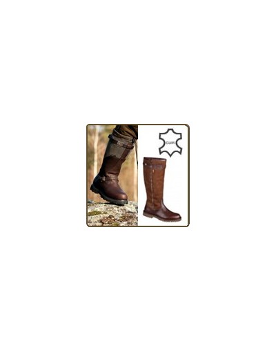 Bottes chasse extérieur cuir